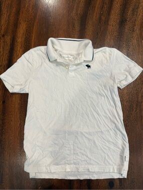 Abercrombie White Polo Shirt with Contrast Trim - Boy’s Casual Polo